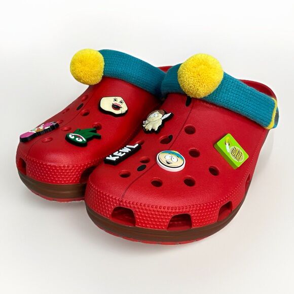 CROCS South Park Cartman Classic Clog 211500-90H Men’s 12 Slip On Red Blue New main image 7